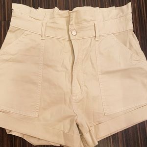 Tan High Waist Short
